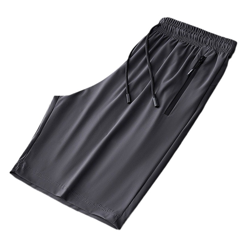 Deportes casuales de verano más pantalones cortos de tamaño pantalones cortos para hombres pantalones de playa de secado rápido pantalones de seda de hielo para hombres pantalones sueltos