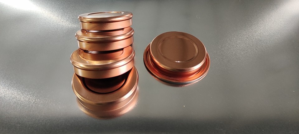 Plastic vacuum glass stainless steel threaded round sealing tank