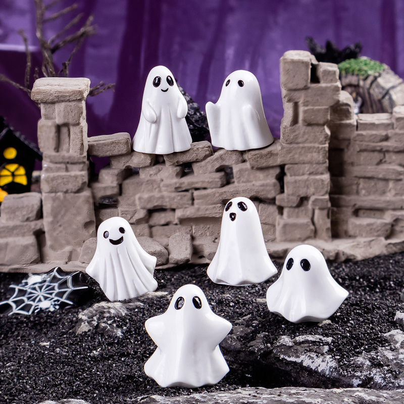 Cross-Border Export Micro-Landscape Creative Halloween Fluttering Ghost Resin DIY Decoration Accessories Mini Small Ornaments Cross-Border Export Micro-Landscape Creative Halloween Fluttering Ghost Resin DIY Decoration Accessories Mini Small Ornaments