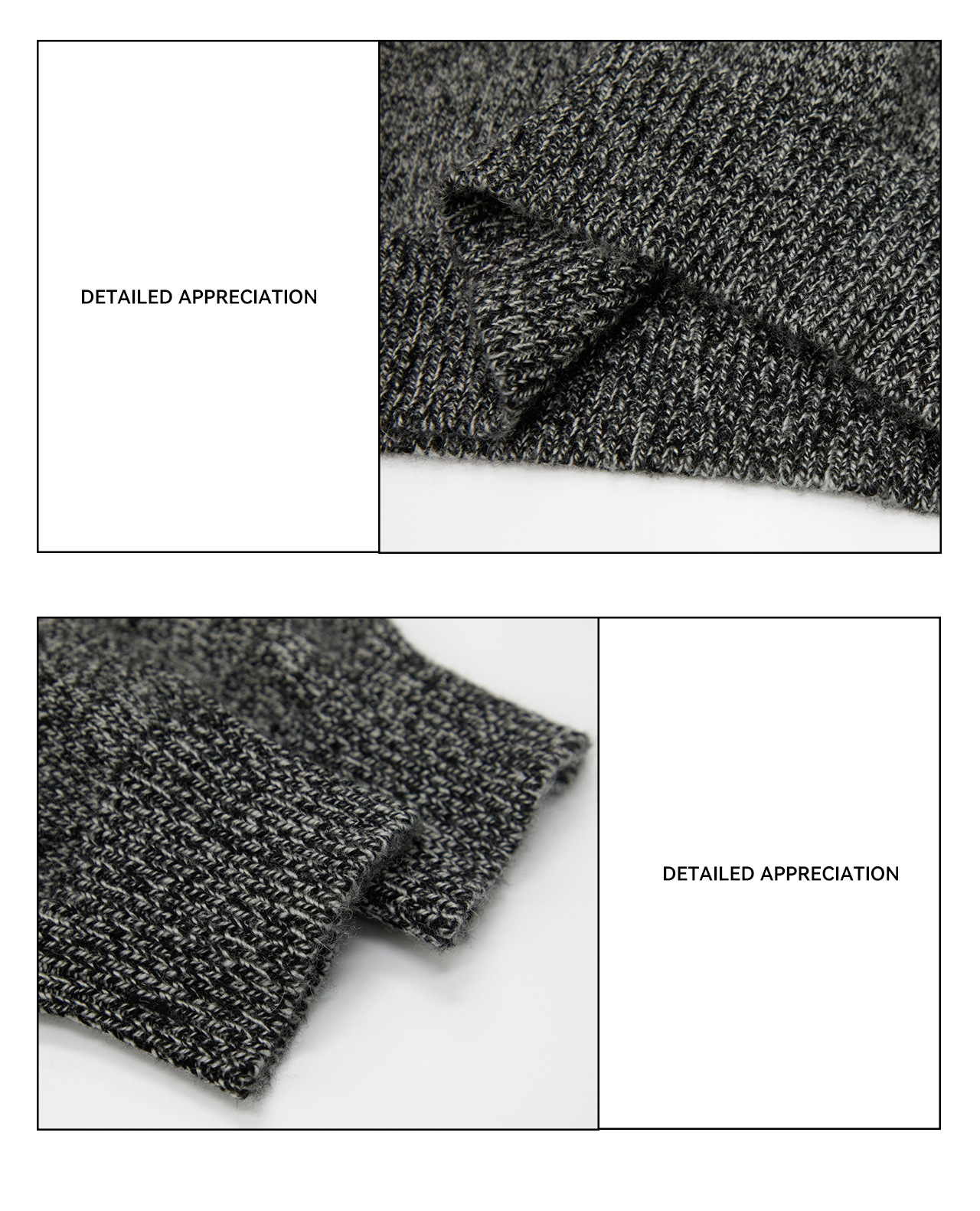 UNF 500g Half-Zip Polo Collar Sweater