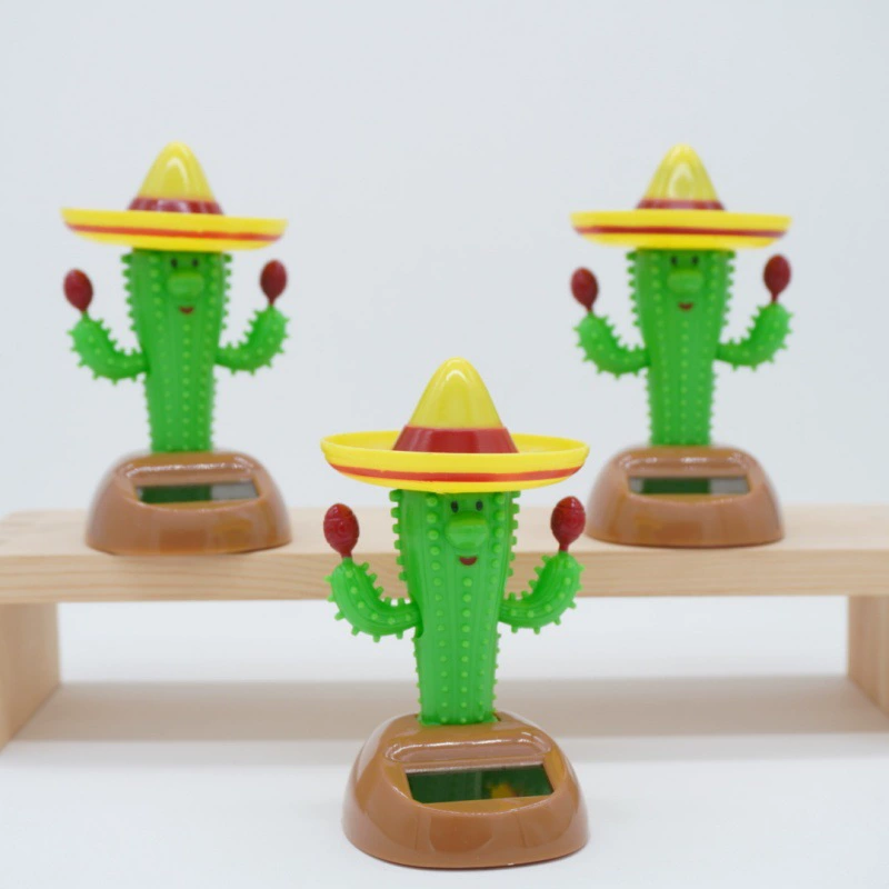 Новые трансграничные солнечные украшения в виде кактуса, украшения для дома, праздничная атмосфера, подарочные украшения, настольные прикроватные украшения