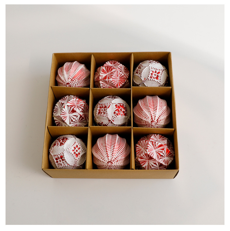 Conjunto de bolas de natal vintage inquebráveis tons antigos_voghion.com