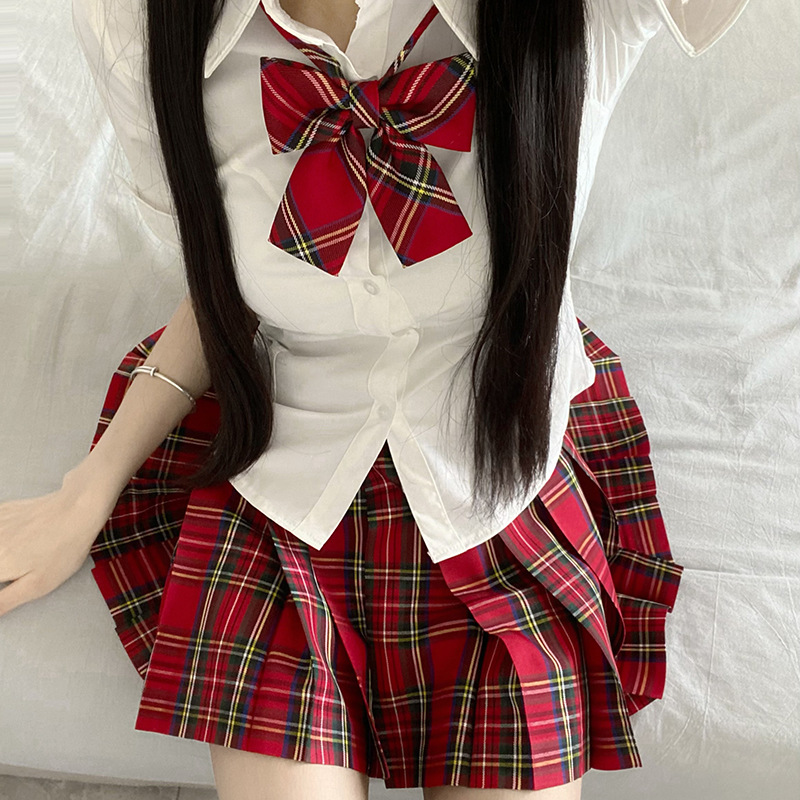 소녀 슬림 셔츠 JK 유니폼 오리지널 스타일 스커트 일본 대학 스타일 해초 호손 나무 활 패션 스커트