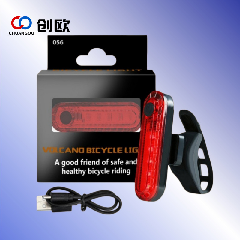 Bicicleta bicicleta de montaña luz trasera de carga USB 056 luz trasera titular tubo fábrica gran cantidad Congyo