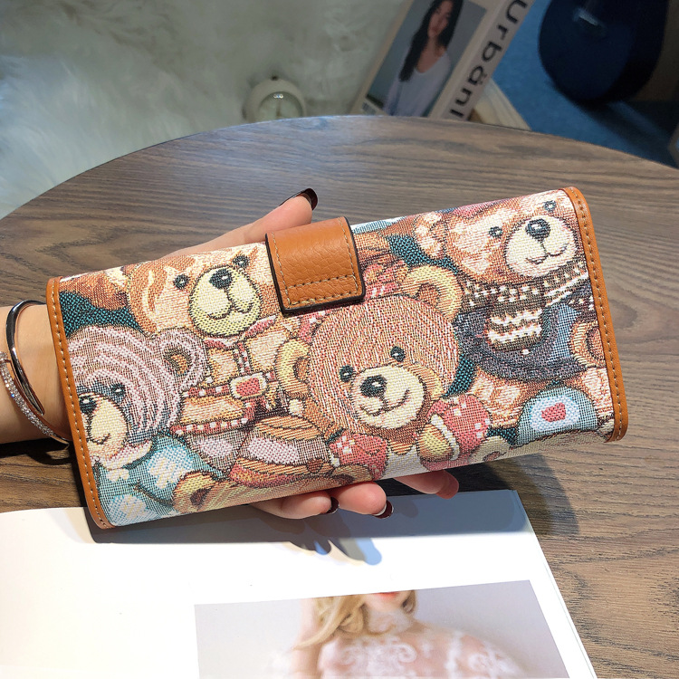 Dames lederen kaarthouder clutch portemonnee voor telefoon geld_voghion.com