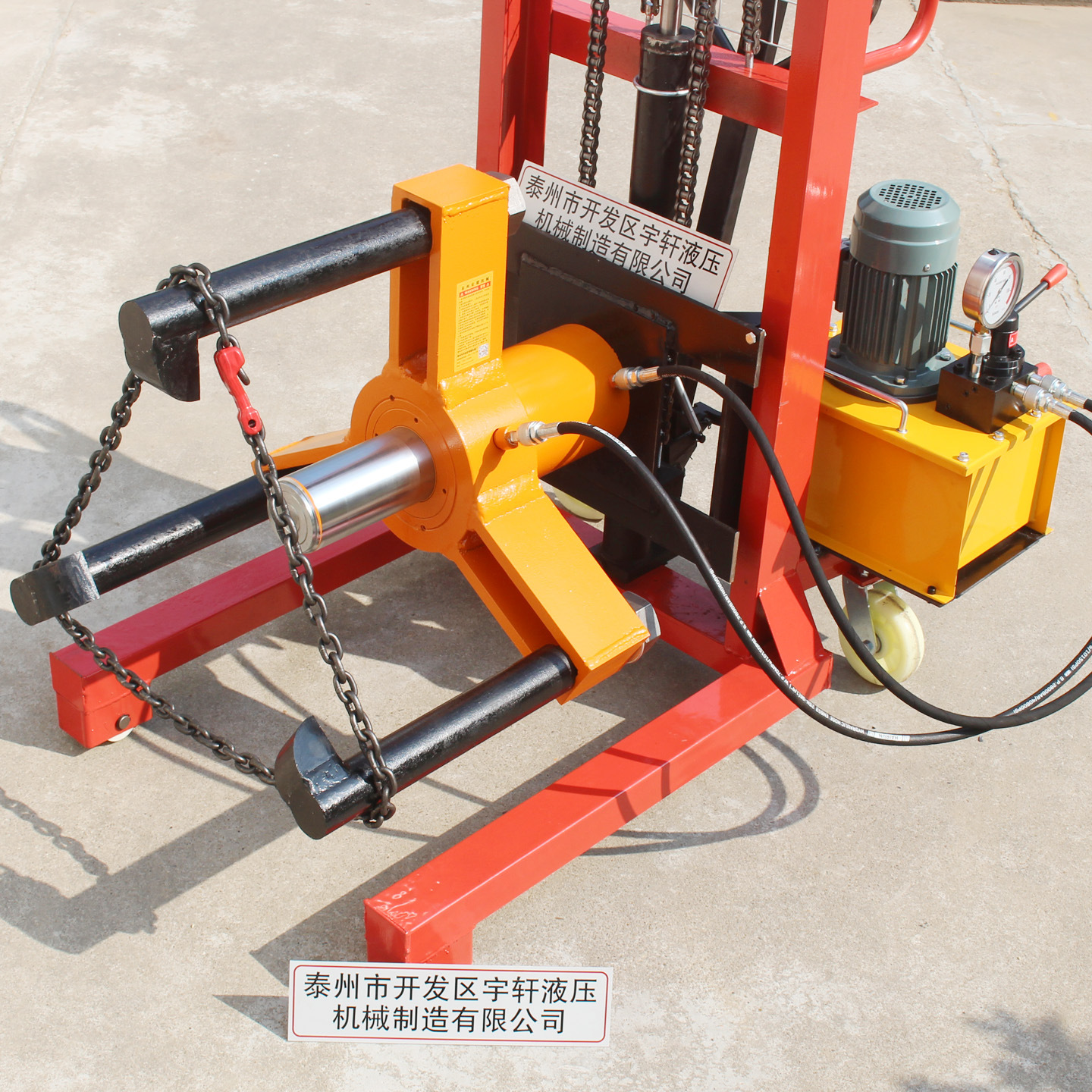 销售500吨小车式拉马100T小车式升降拉马200t300T电动液压拉马