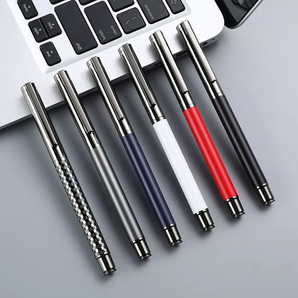 in stock new business metal signature pen signature ball pen advertising gift pen office metal neutral pen boxed