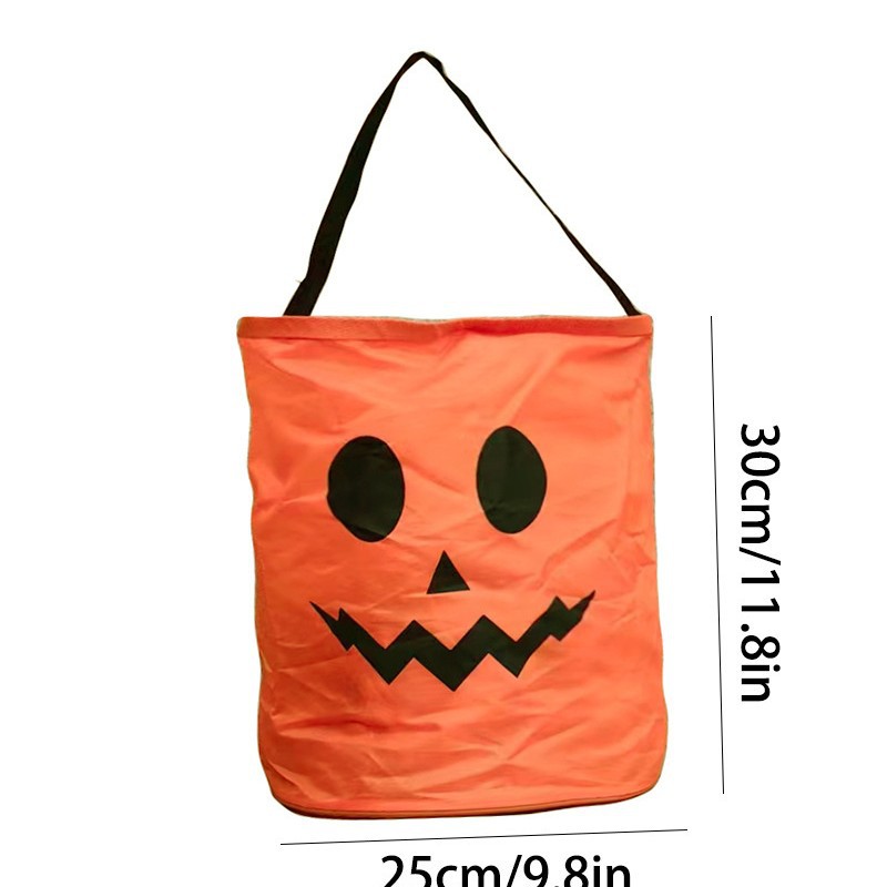 Bolsas de props de Navidad bolsas de caramelo bolsas de decoración de azúcar Halloween bolsas de calabaza portátiles estereoscópicas bolsas de regalo para niños