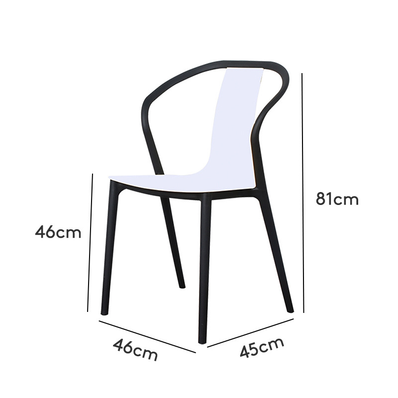 Simple moderno hogar creativo plástico nórdico Internet celebridad ins estilo Silla de comedor moda todo partido Silla de ocio Silla de respaldo