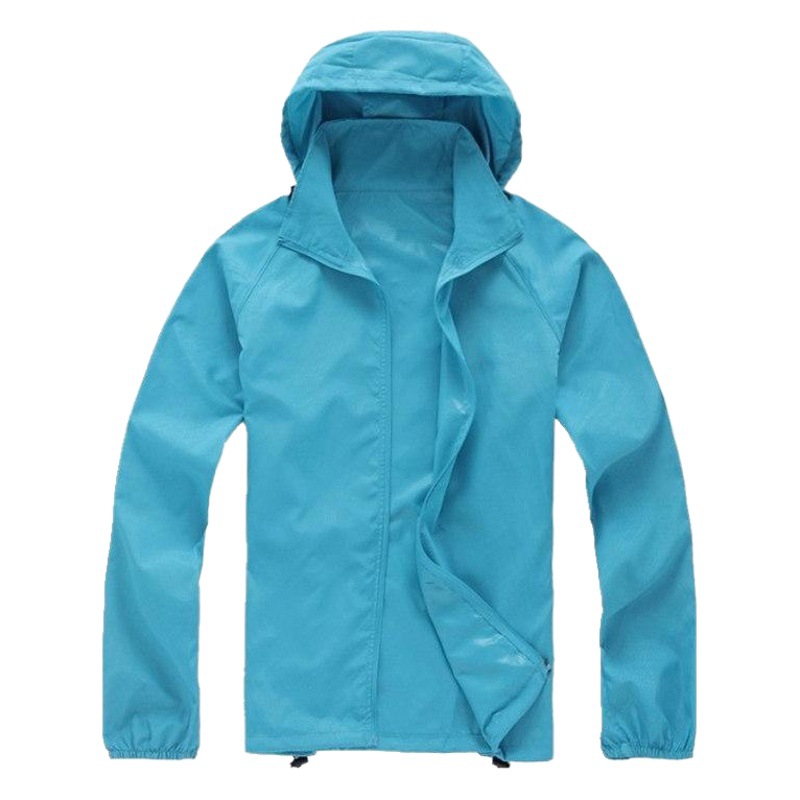Manufacturer Wholesale Order to Make Skin Windbreaker Men's Large Size Sun Protection Clothing Women's Lightweight Sports Windbreaker Quick-Drying Jacket Waterproof