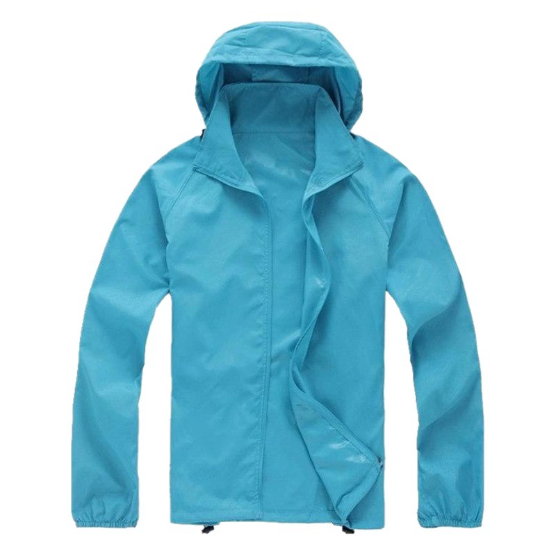 Производитель оптовая продажа на заказ кожаная ветровка мужская одежда больших размеров для защиты от солнца женская легкая спортивная ветровка быстросохнущая куртка водонепроницаемая