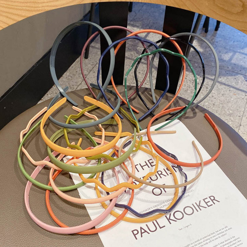 Diadema de la cueva para el cabello para mujer Corea 2025 nuevo lavado de cara con horquilla, cabello a presión, red antideslizante, banda para el cabello roja, horquilla simple