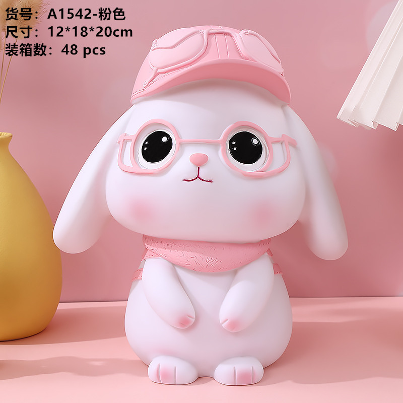 Transfronterizo Venta caliente conejo alcancía creativo lindo gran alcancía de vinilo alcancía niñas Día DE LOS NIÑOS regalo