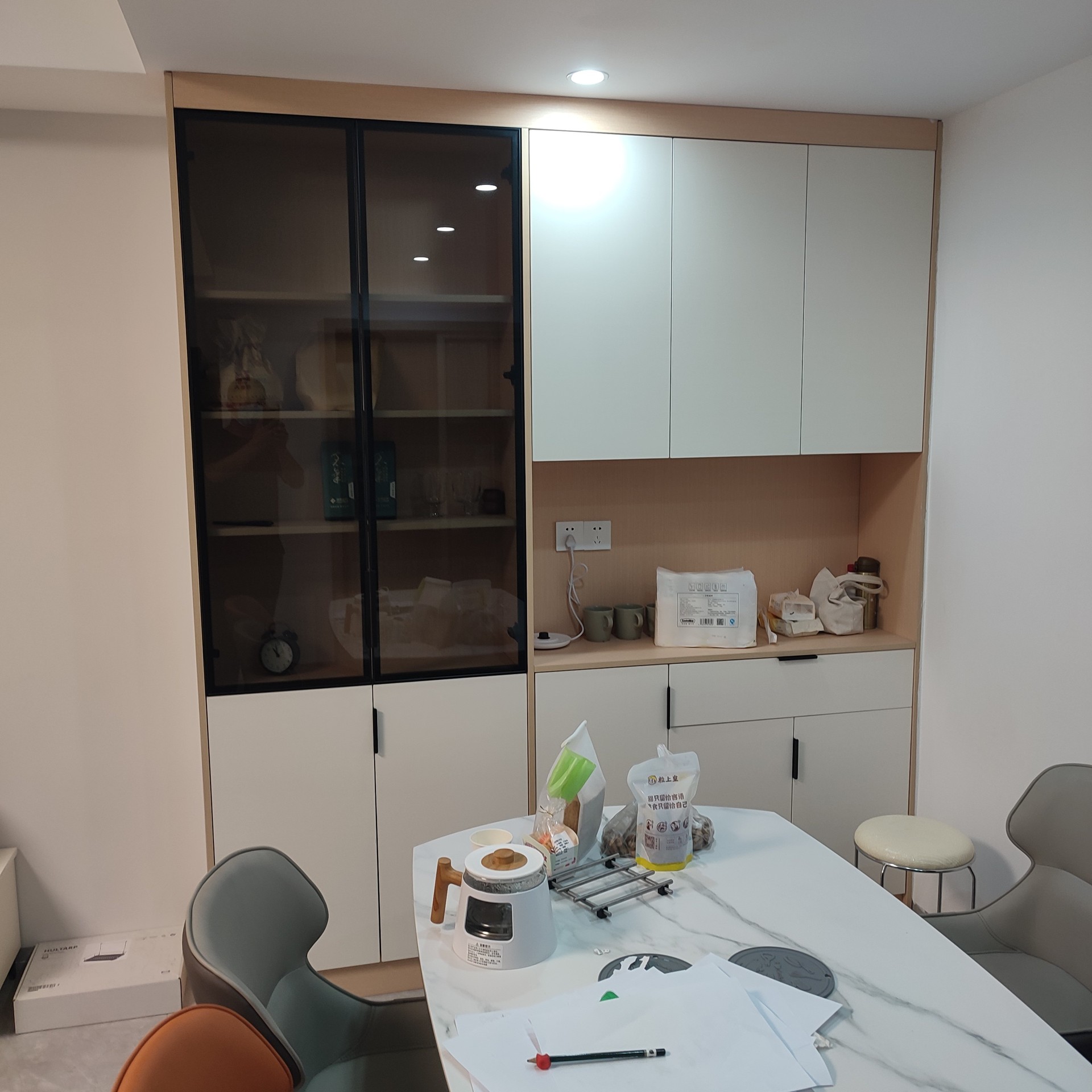 Dongguan Huizhou Guangzhou Shenzhen Custom Sideboard Wine Cabinet Whole House Custom Sideboard Sideboard Solid Wood Style Sideboard