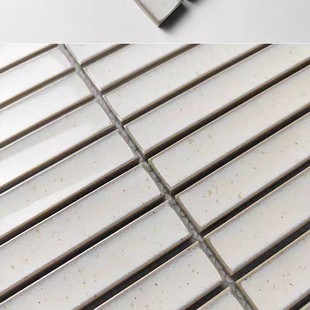 Modern minimalist style 22*145mm series slender ceramic mosaic tiles flat crescent surface art tiles