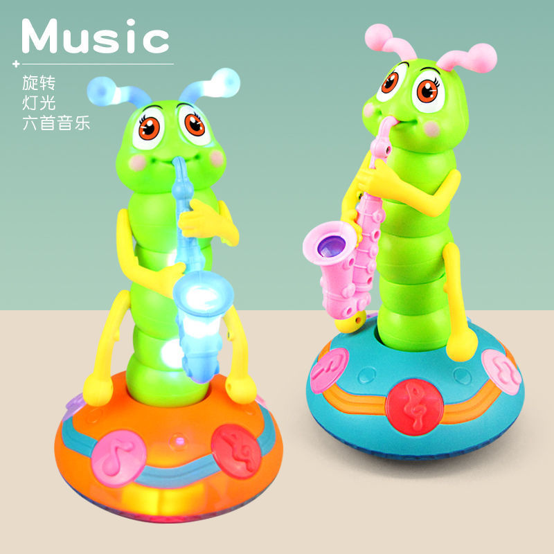 Popular TikTok electric singing toy with lights and a saxophone, perfect for children.