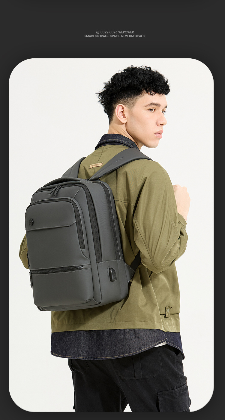 WEPOWER's new multi-functional business commuting computer backpack with USB and a large-capacity men's backpack undefined