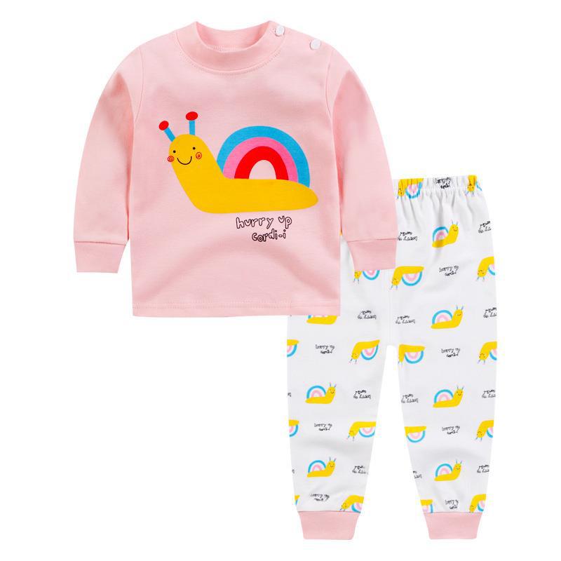 2023 nueva ropa para niños traje de ropa interior para niños coreanos ropa de otoño para niños pequeños y medianos pantalones largos pijamas para bebés ropa para el hogar