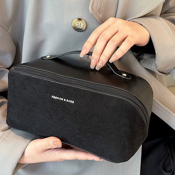 Вместительная фирменная ручная косметичка нижнее белье, бархатная organizer bag, косметичка для путешествий, щетка