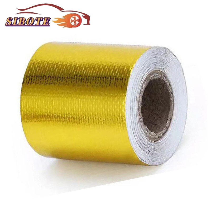 Car Air Intake Pipe Modification, High Temperature Resistant Aluminum Foil Fiber Cloth, Industrial Aluminum Foil Tape, Tin Foil, Car Modification Parts