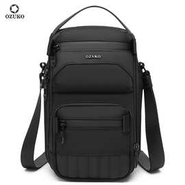 OZUKO男士斜挎包简约潮牌单肩包 防水多功能轻便便携休闲通勤包