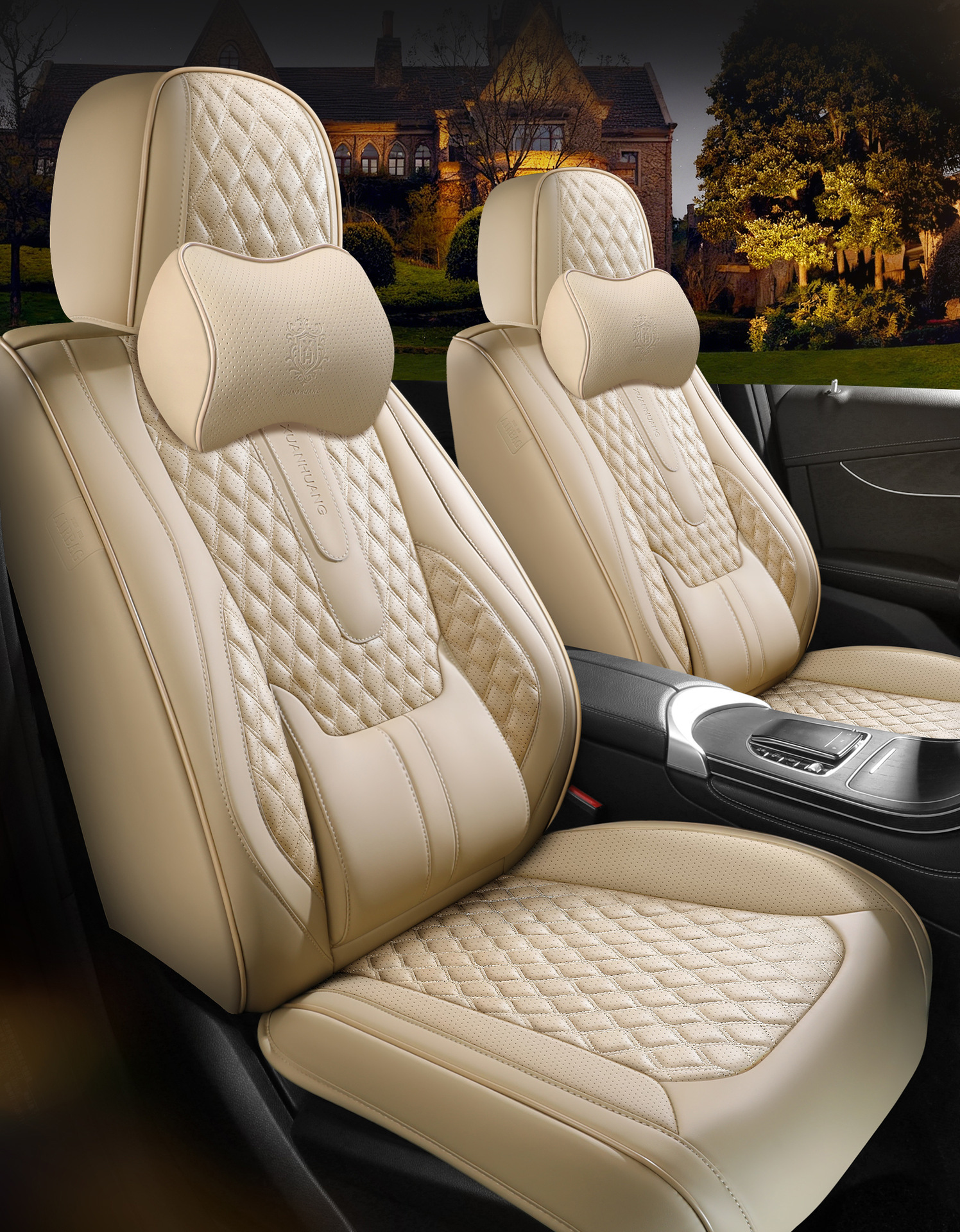 26-Year New Model Cross-Border Solid Waist-Supporting Nappa Leather All-Season Universal Seat Cushion for Export Wholesale Car Seat Cushion