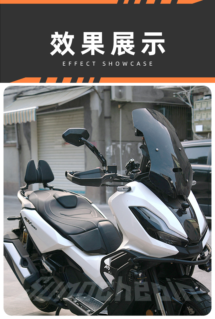 Suitable for 25 Models of Honda Adv350, Modified Seat Cushion Assembly with Upgraded Lumbar Support, Comfortable Waterproof Seat Cushion, Breathable