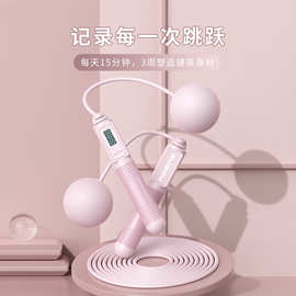 学生中考体育考试计数跳绳可调节钢丝绳负重健身训练运动训练专用