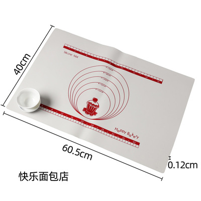 食品级大号家用硅胶揉面垫硅胶案板面板烘焙垫和面板