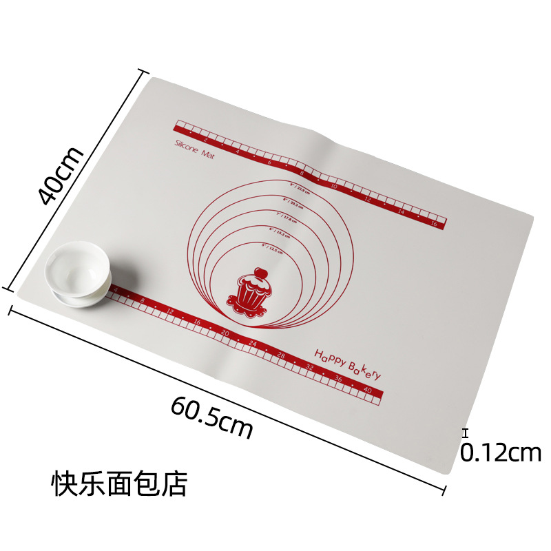 食品级大号家用硅胶揉面垫硅胶案板面板烘焙垫和面板