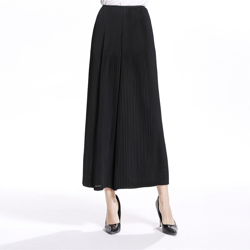 Pantalones anchos Miyake plisados K016 [en stock] de primavera/verano 2025, pantalones holgados de mujer, estilo drapeado, moda de alta gama.
