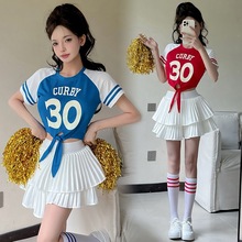 学院风啦啦操表演服学生运动会班服拉拉队舞蹈合唱演出服装女