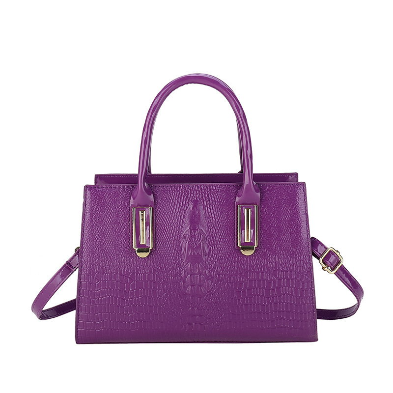 Bolso de mano transfronterizo para mujer 2024 nuevo patrón de cocodrilo de primavera bolso de mensajero de textura occidental de moda bolso de viaje de ocio