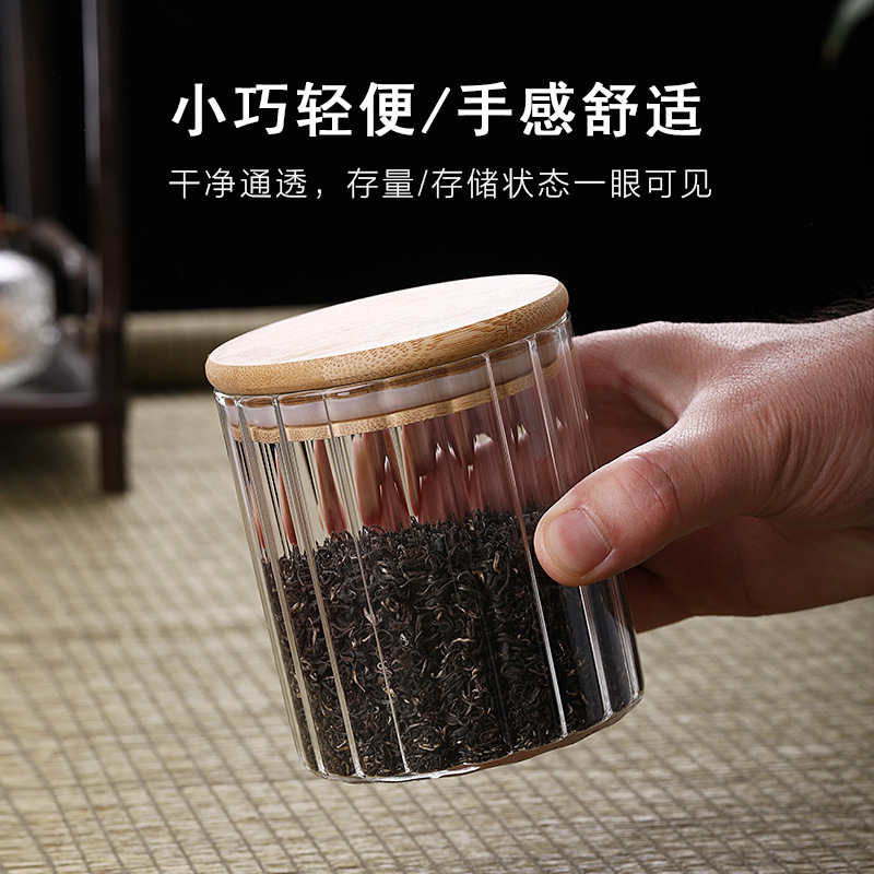 Frasco sellado de vidrio de alta temperatura resistente a la cocina tarro de almacenamiento transparente alcancía hogar gran té fruta seca almacenamiento de alimentos