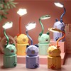 Cartoon teaching table lamp for elementary school students for bedroom, creative night light, reading, eyes protection, Birthday gift