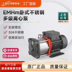 Leou EMH ステンレス鋼ウォーターポンプブースターポンプ家庭用水平多段遠心ポンプ温水循環ポンプパイプライン加圧