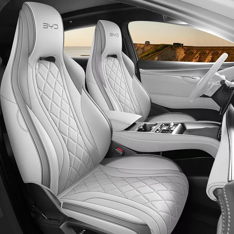 新款专车海狮07EV纳帕皮四季通用左右舵座套跨境汽车坐垫全包围