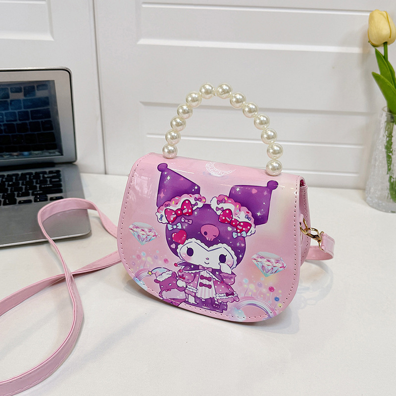 2024 caricatura Kulomi bolso de hombro para niños niñas adorables coreanos en jardín de infantes con bolso de cinturón