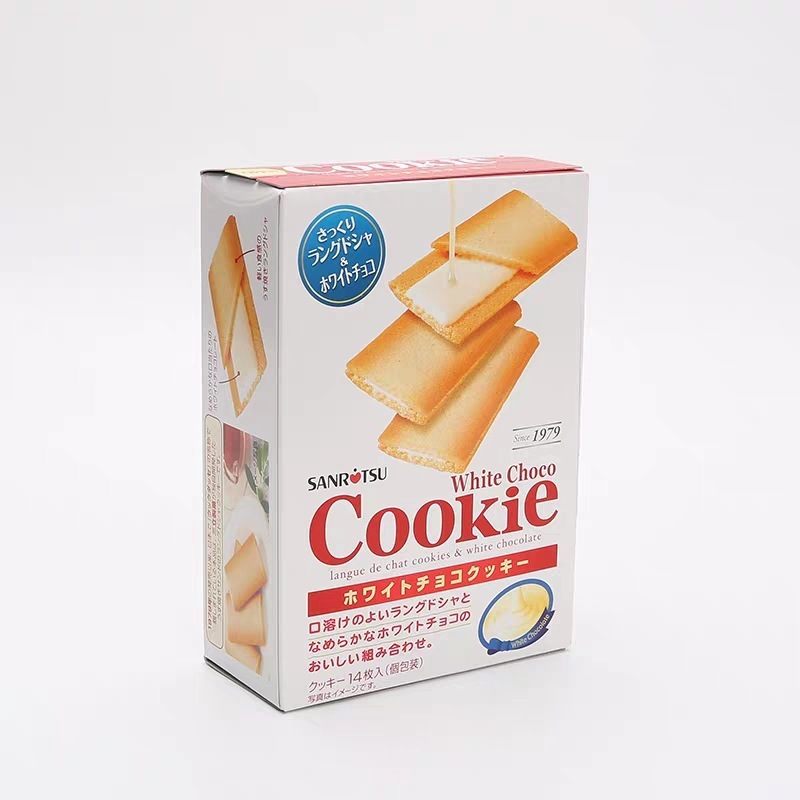 日本輸入スナック Sanli クリーム ブラック/ホワイト チョコレート サンドイッチ 薄いクリスピー ビスケット ペストリー 新年スナック|undefined