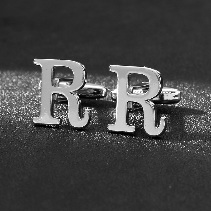 Simple Style Letter Iron Plating Unisex Cufflinks display picture 6