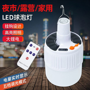 2025 New Model Pp Material Solar-Powered Dual-Use Ultra-Bright Outdoor Emergency Camping Light for Night Market Stall Lighting