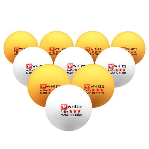 Wholesale and dropshipping of 40+ seamless yellow and white WOZI Grade 2 star training three-star ping pong balls made of ABS new material