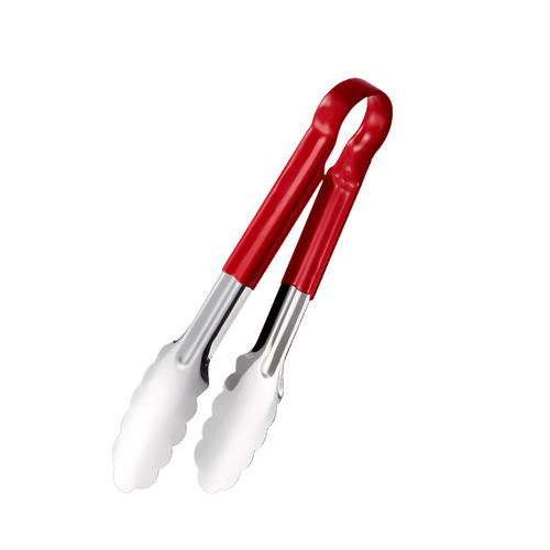 Thickened 201 stainless steel steak clip, egg bread food dessert ball clip three-line exquisite plum blossom clip manufacturer