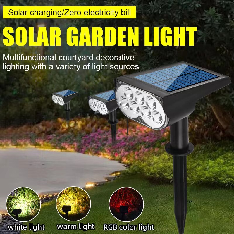 New solar outdoor waterproof tree lamp super bright landscape courtyard lawn lamp garden decorative lighting spotlight