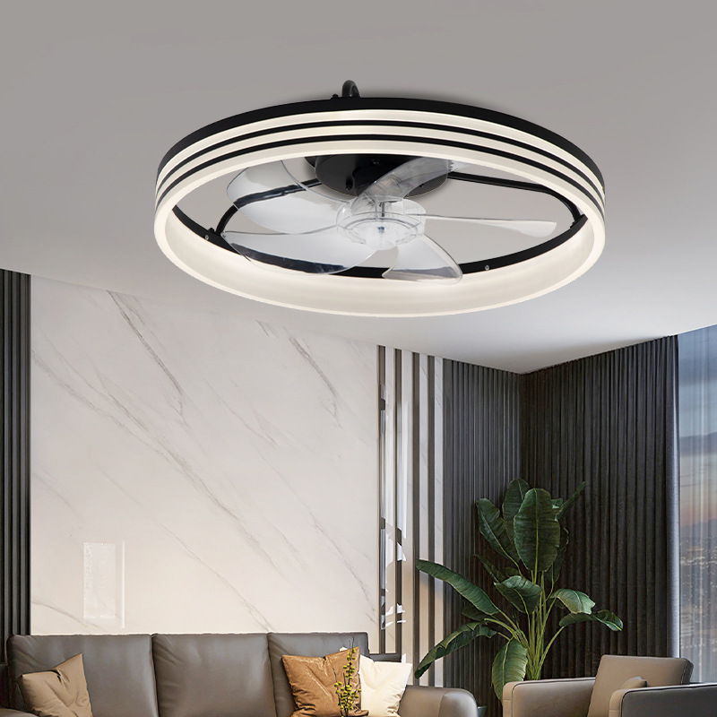 Ventilador de Techo con Luz Inverter de Acrílico y Plástico con Control Remoto de 6 Velocidades para Sala y Dormitorio image 3