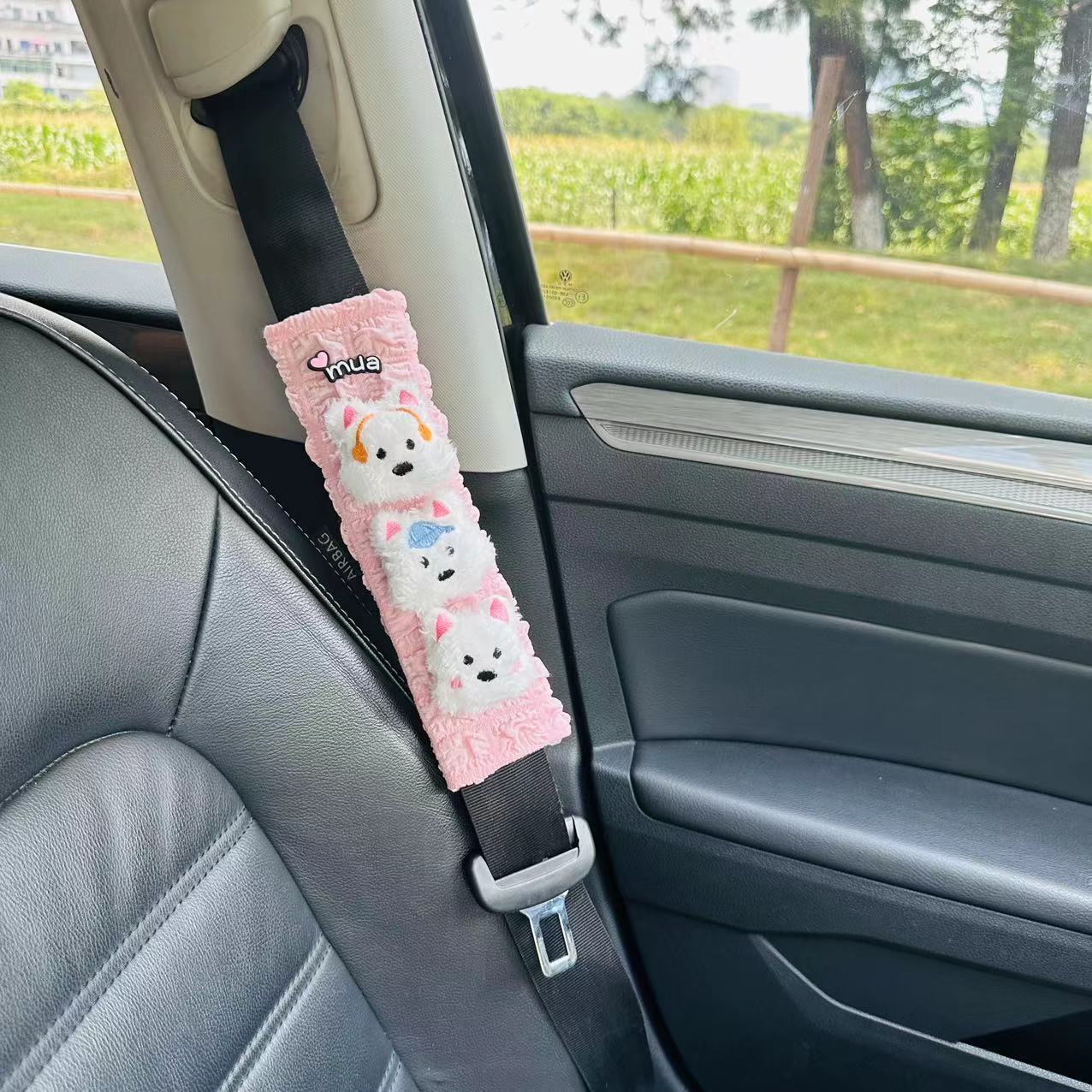 Funda Protectora para Cinturón de Seguridad de Poliéster Decorativo para Coche