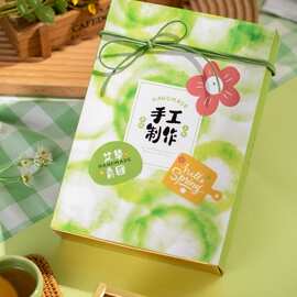 4/6粒艾草青团雪媚娘泡芙吸塑包装盒烘焙蛋黄酥绿豆糕点月饼礼盒