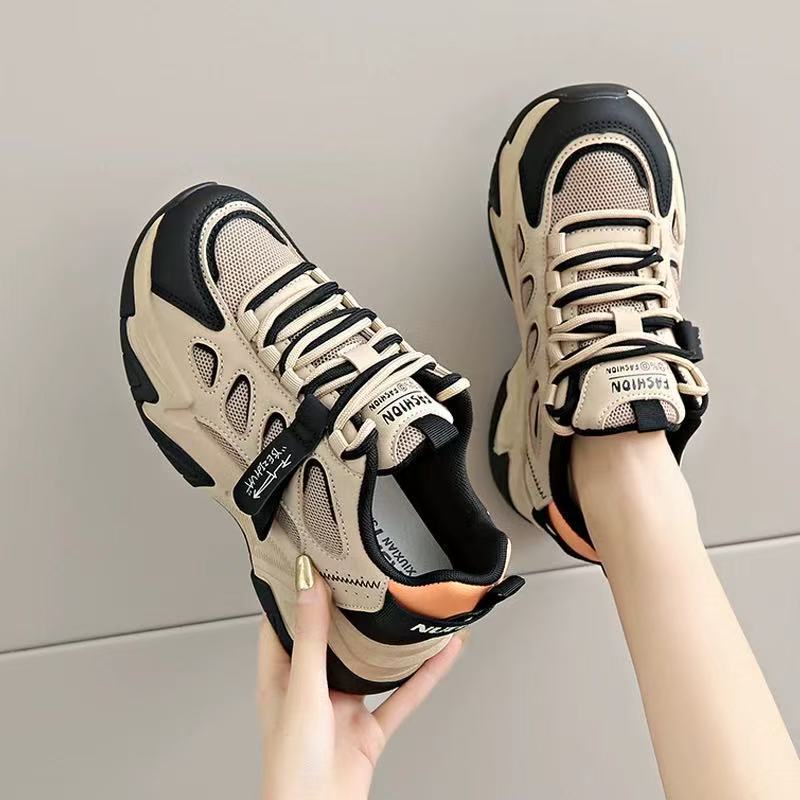 Women's Shoes 2026 Summer New Style Dad Shoes Trendy Mesh Korean Version Versatile Thick-Soled Student Casual Sneakers Women's Shoes 2026 Summer New Style Dad Shoes Trendy Mesh Korean Version Versatile Thick-Soled Student Casual Sneakers