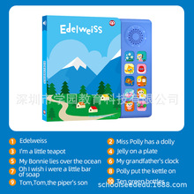 幼儿宝宝启蒙英语拼音发声点读书看图学习玩具早教单本有声书批发