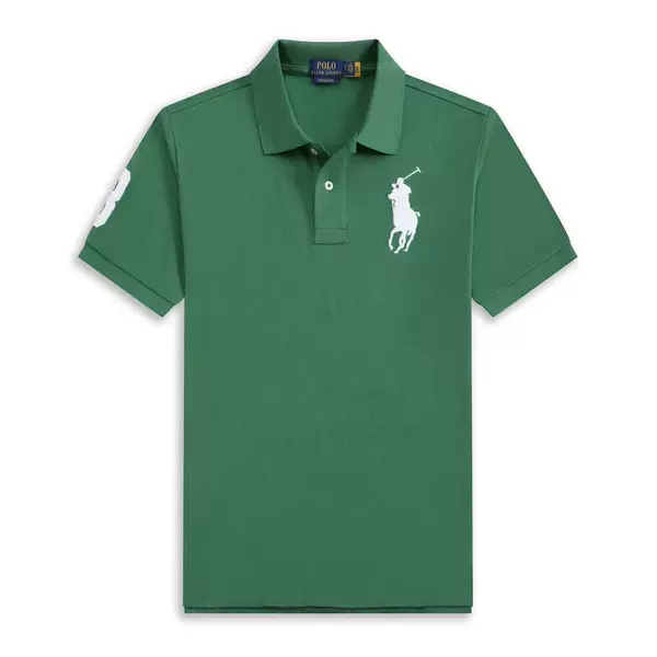 Green white polo